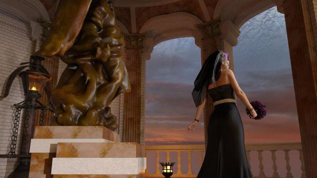 La mariée était en noir (Réalisé dans Daz Studio)