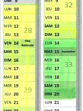 Dates des fermetures du secrétariat de la Mairie
