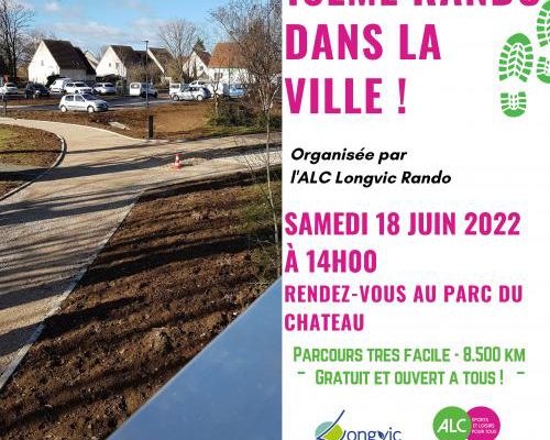 "18ème Rando dans la Ville" - Samedi 18 juin 2022