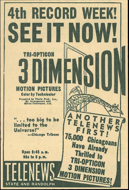 TRI OPTICOM BOX OFFICE USA 1952