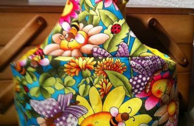 Sac noué et pochon Printemps ;-)