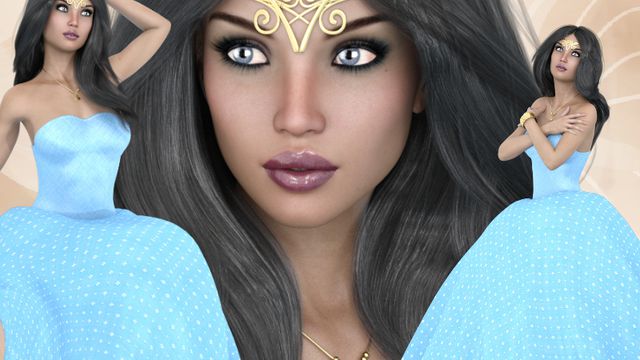 Josane : Tube de femme princesse (image-png)