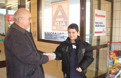 La collecte pour la Banque Alimentaire chez Aldi