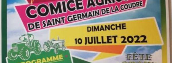 Dimanche 10 juillet, comice à St Germain de la Coudre