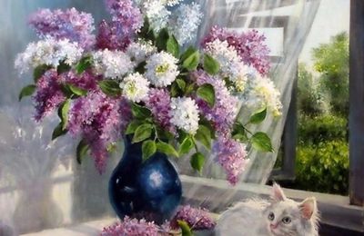 Tableau du samedi 265 : Chats lilas