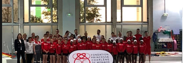 La princesse Charlene a rencontré l'équipe USA de rugby qui joueront lors du tournoi Sainte Dévote demain