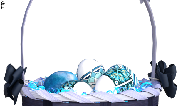 Tube de panier à œufs de Pâques (render)