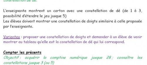 Rituels du matin Petite Section - période 4