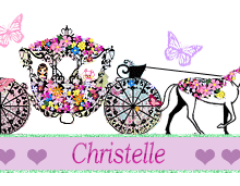 522b - Carrosse fleuri , signature, gif anime printemps