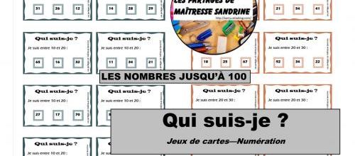 Numération - Qui suis-je ?