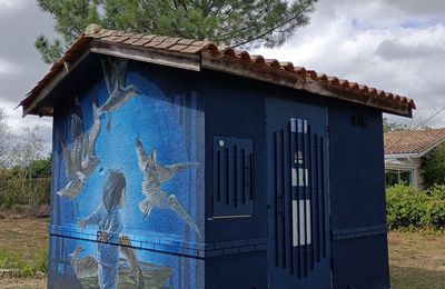 EB - Street-art dans la ville : l'enfant et les mouettes...