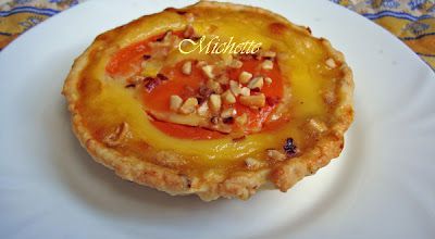 Tartelette à l'abricot, nougatine et amande