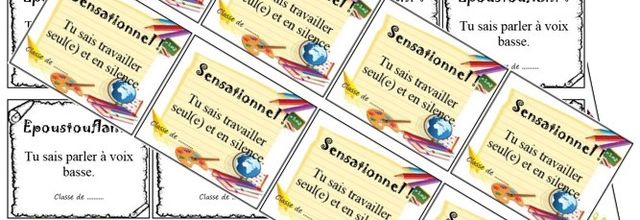 J'aime... les mots d'encouragement de cartable du pacifique