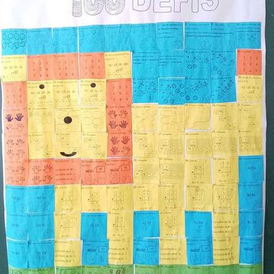 Défi maths pour les 100 premiers jours d'école