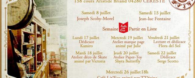 Dédicaces en librairie