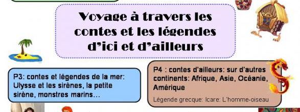 PROJET ANNUEL: voyage à travers les contes et légendes