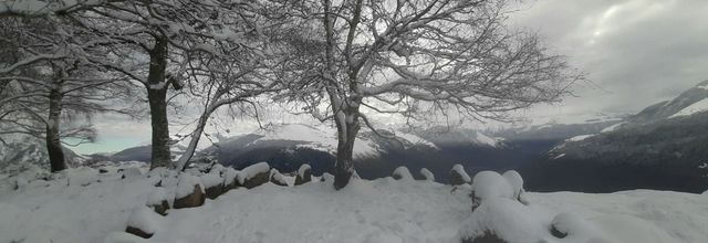 Circuit sur neige lous Couraus volcans de sable du Benou 