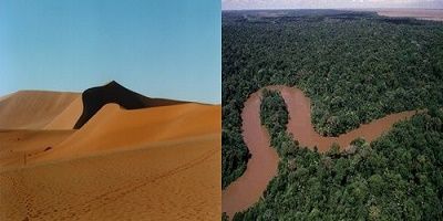 Le voyage du sable saharien ... 