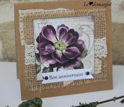 Carte papier et textile