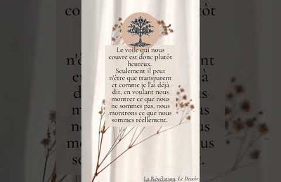 La Révélation, Le Devoir impose la pratique des lois morales (p.114)