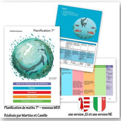 Planification maths 7e JU et NE