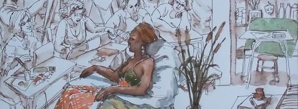 Mercredi : Scène d'atelier (66) La robe africaine