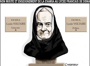 Un lycée français version charia ! 