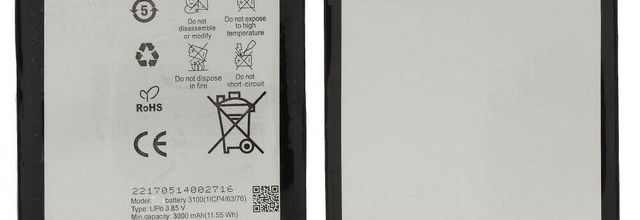 Batteria per Aquaris X / Aquaris X Pro - BQ_3100 (3000mAh/11.55Wh) batteria di ricambio