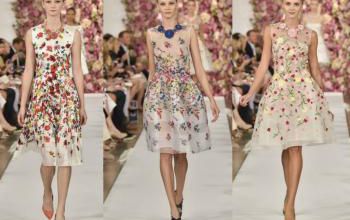 mode fashion flawers oscar de la renta