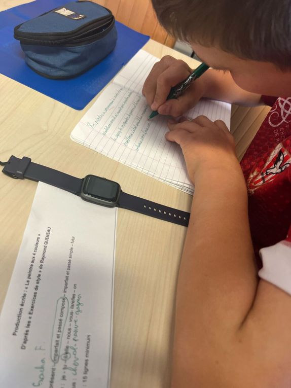 Album photo :  projet d'écriture Classe Bleue 2025