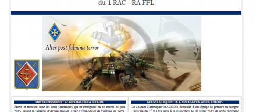 * Soutenons la renaissance de l'Association Nationale des Anciens du 1er RAMa !