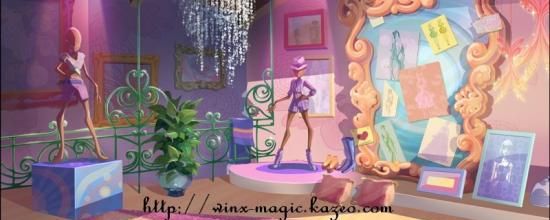 Décors de la saison : Solaria, l'Egypte et Alfea