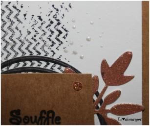 Carte anniversaire sur fond craft