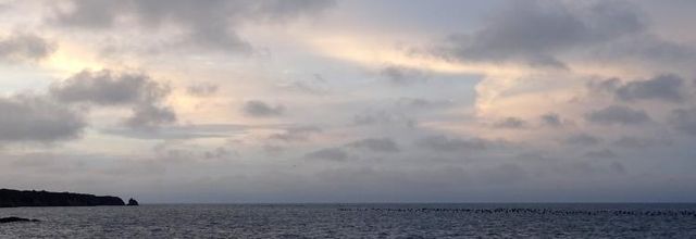 Escapade de Noël à Groix :Port Tudy le soir du 25 décembre