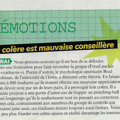 La colère...