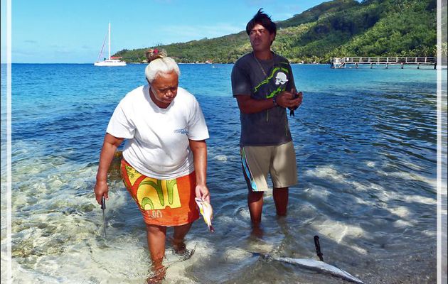 Après la pêche - Baie d'Avea - Huahine - Polynésie française