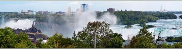 Les chutes vues de "Portage Road" - Niagara Falls - Ontario - Canada