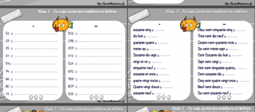 J'aime... le fichier numération Ce2 de Séverine