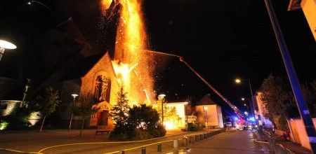 Incendie de l’église Sainte-Thérèse à Rennes