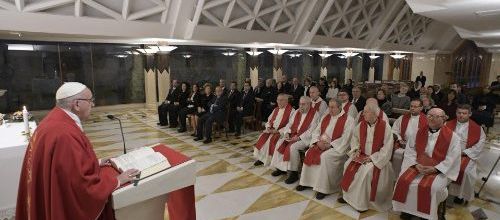 Messe à Sainte Marthe: annoncer le Christ n’est pas du marketing - VA