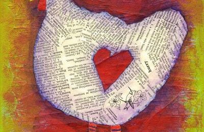 Idée Pinterest : des poules avec du papier journal.