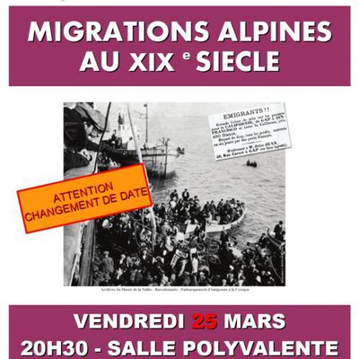 Migrations Alpines au XIXe Siècle