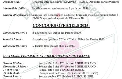 PROGRAMME 2024-2025