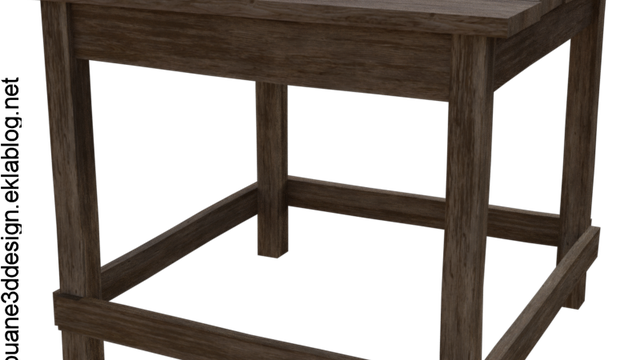 Tube de table en bois (image-render)