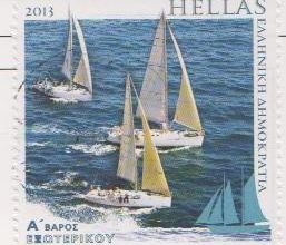 Timbre Grèce - Crète (Hellas) - voiliers Régate - 2013