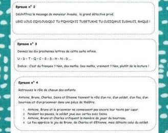 Défi de fin d'année au CM