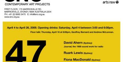 SNO Contempory Art Projects Sydney