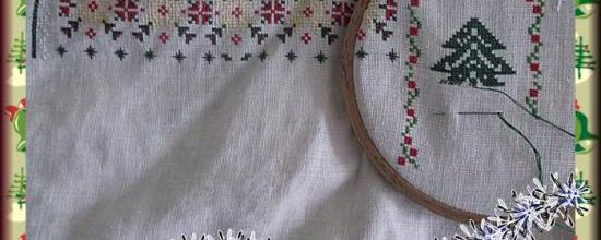 La jolie broderie de Noël de Novalee