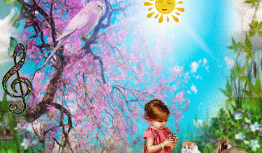 PAYSAGE ENFANTS CHIENS
