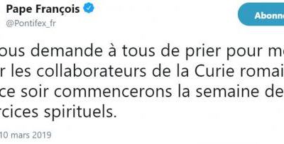 Je vous demande de prier pour moi...